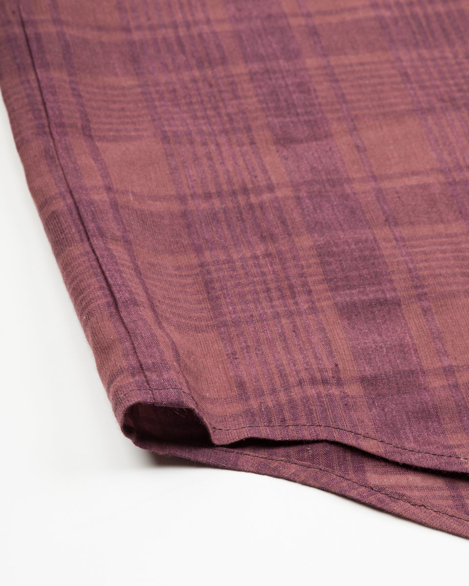 Gorsch Short Sleeve Check Shirt - Brown - Standard & Strange