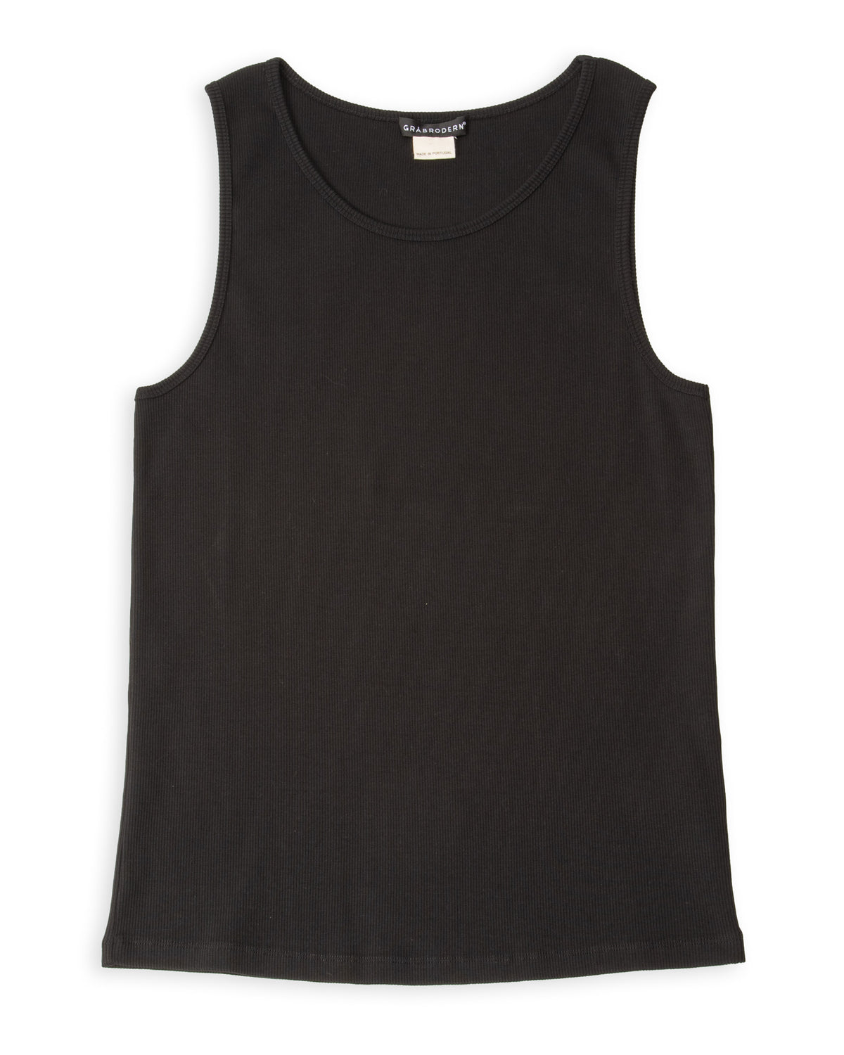 Gråbrodern Vidunge Tank Top - Heavy Cotton Rib Black - Standard & Strange