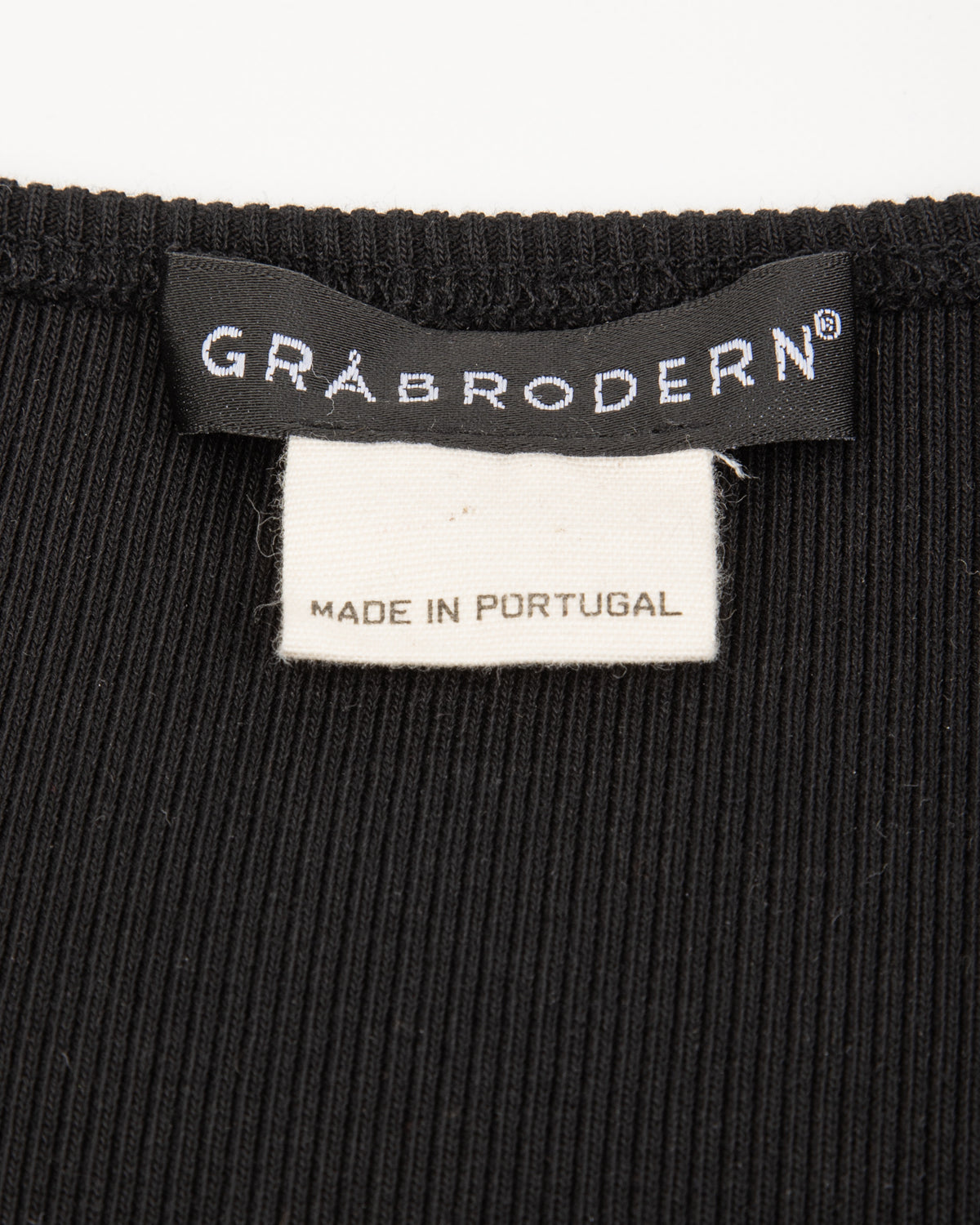 Gråbrodern Vidunge Tank Top - Heavy Cotton Rib Black - Standard & Strange