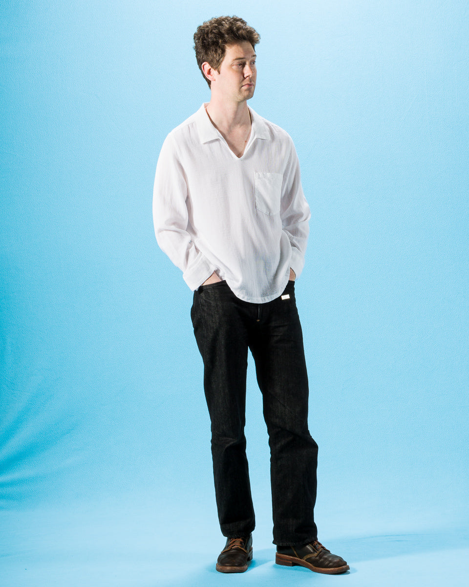 Hansen Marius Pull-on Shirt - White - Standard & Strange
