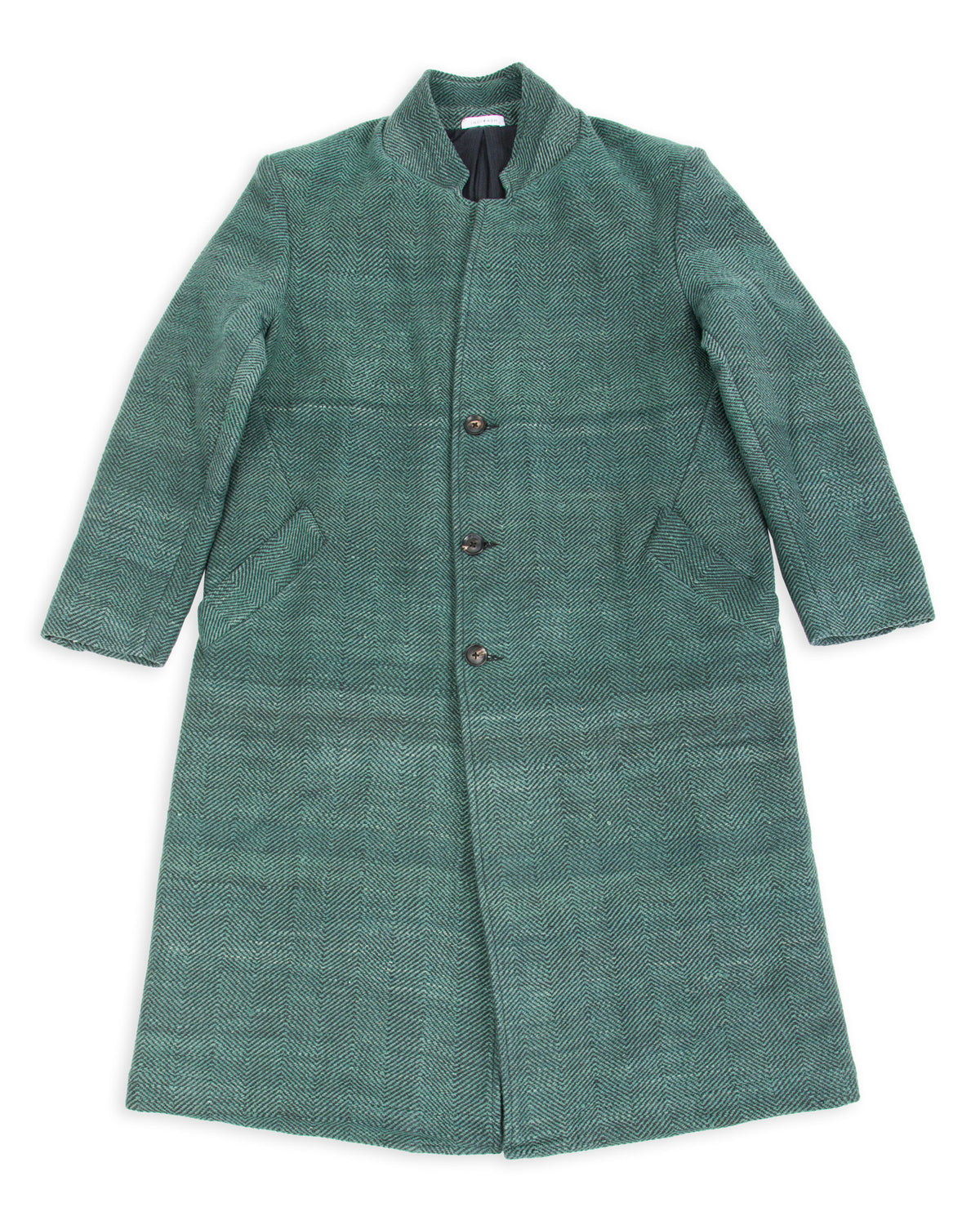 Indi + Ash George Coat - Handspun Midnight Teal/Iron Black HB - Standard & Strange