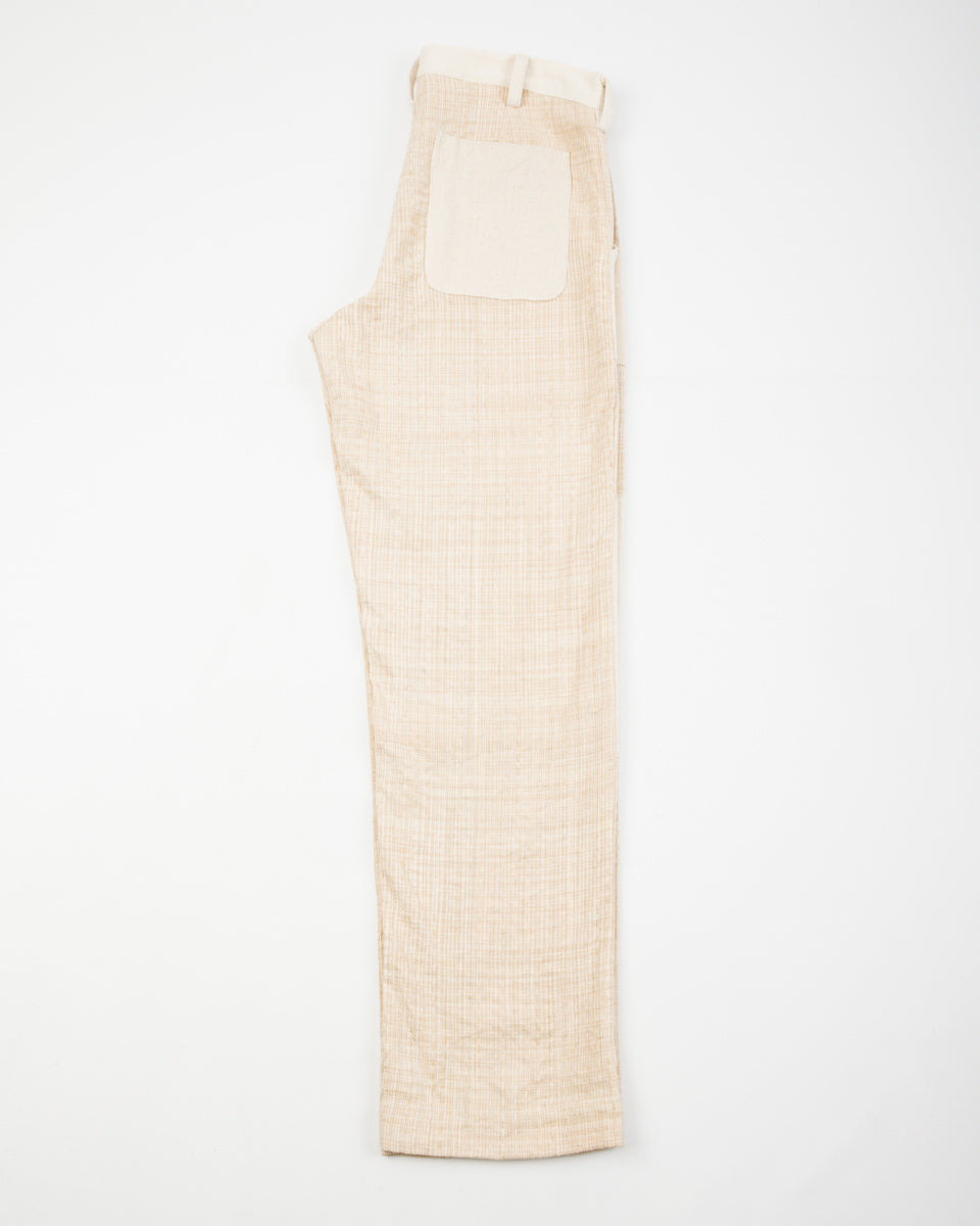 Indi + Ash Isaac Pant - Patchwork Natural/Oat Spacedye - Standard & Strange