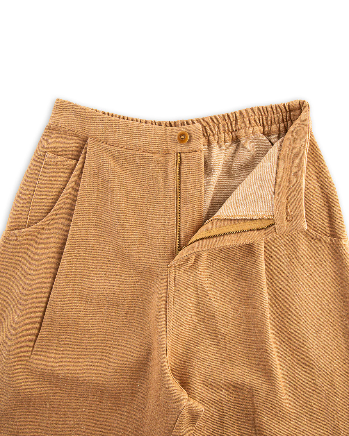 Indi + Ash Nico Pant - Handwoven Cutch Brown Denim - Standard & Strange