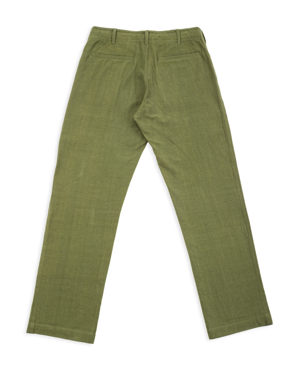 Indi + Ash Obelisk Pant - Forest Green Powerloom Canvas - Standard & Strange
