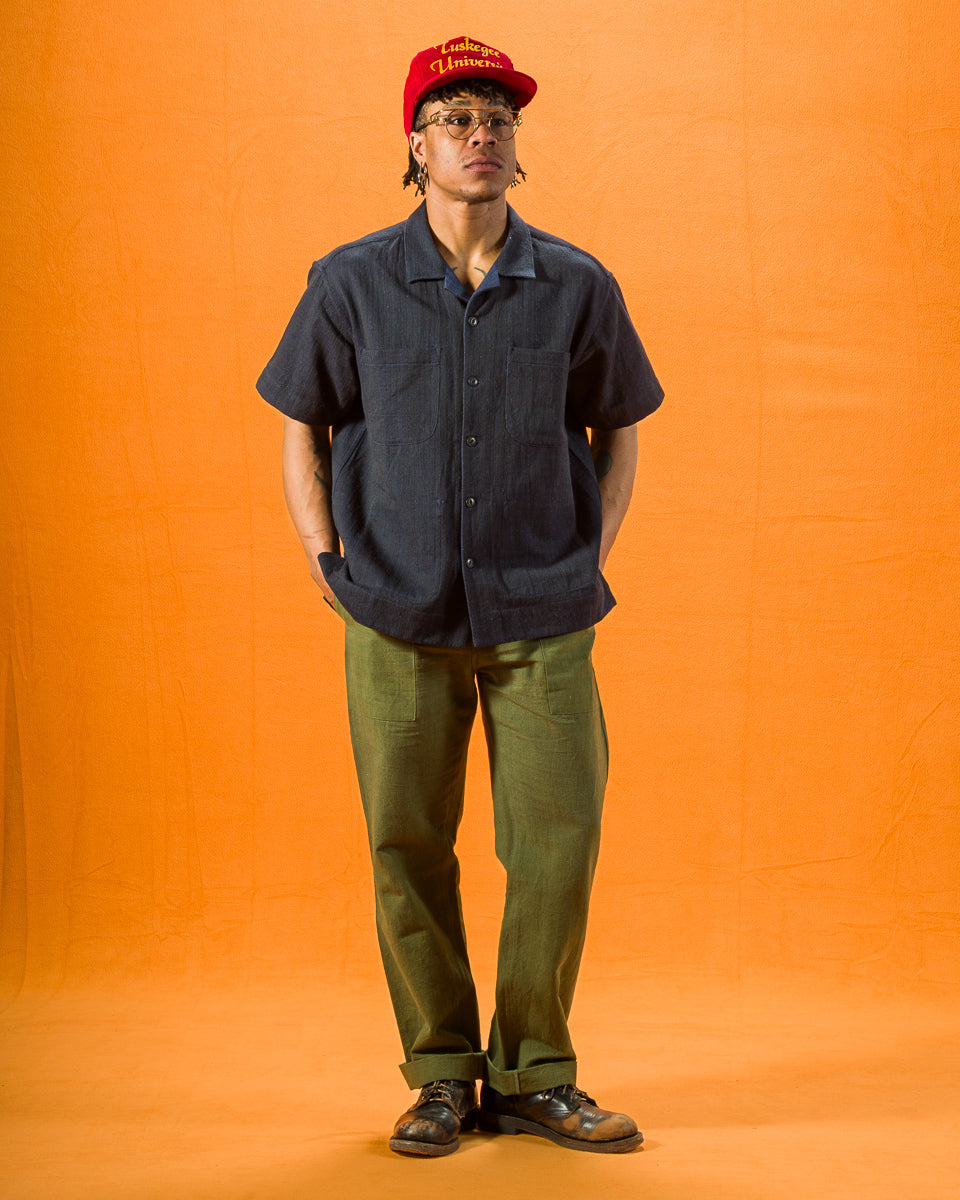 Indi + Ash Obelisk Pant - Forest Green Powerloom Canvas - Standard & Strange