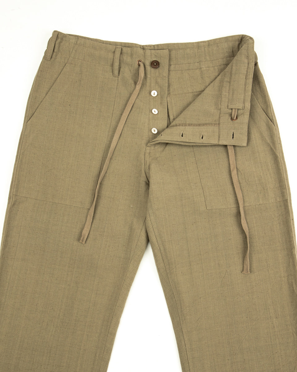 Indi + Ash Obelisk Pant - Sage Powerloom Canvas - Standard & Strange