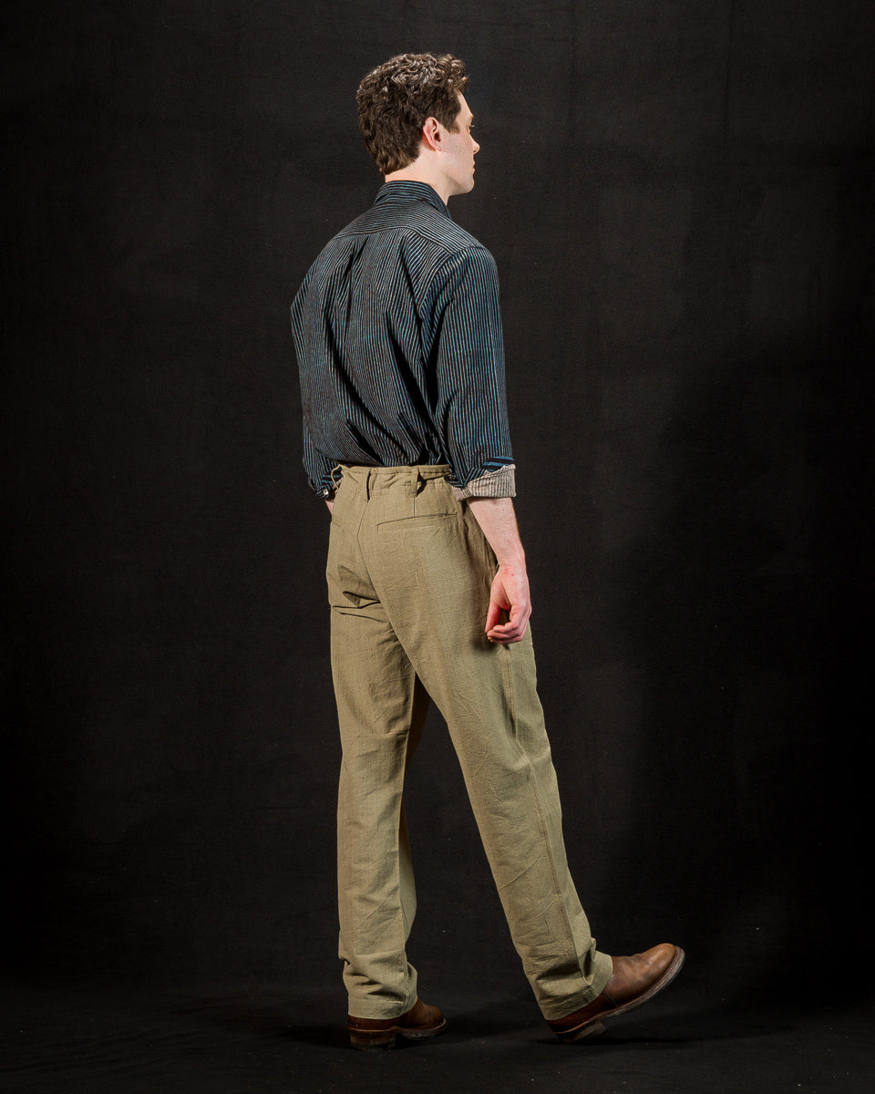 Indi + Ash Obelisk Pant - Sage Powerloom Canvas - Standard & Strange