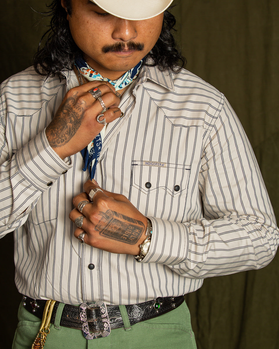 Indigofera S&S x Indigofera Rolling Thunder Ronson Shirt - Standard & Strange