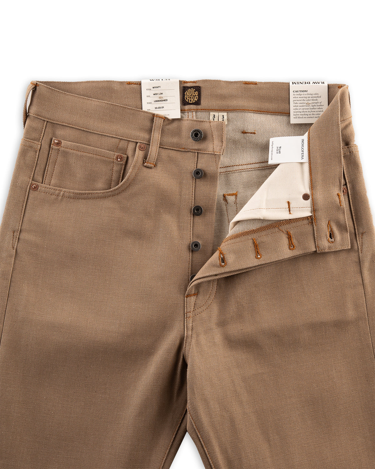 Indigofera Wyatt Bootcut - Khaki Dusk Denim - Standard & Strange