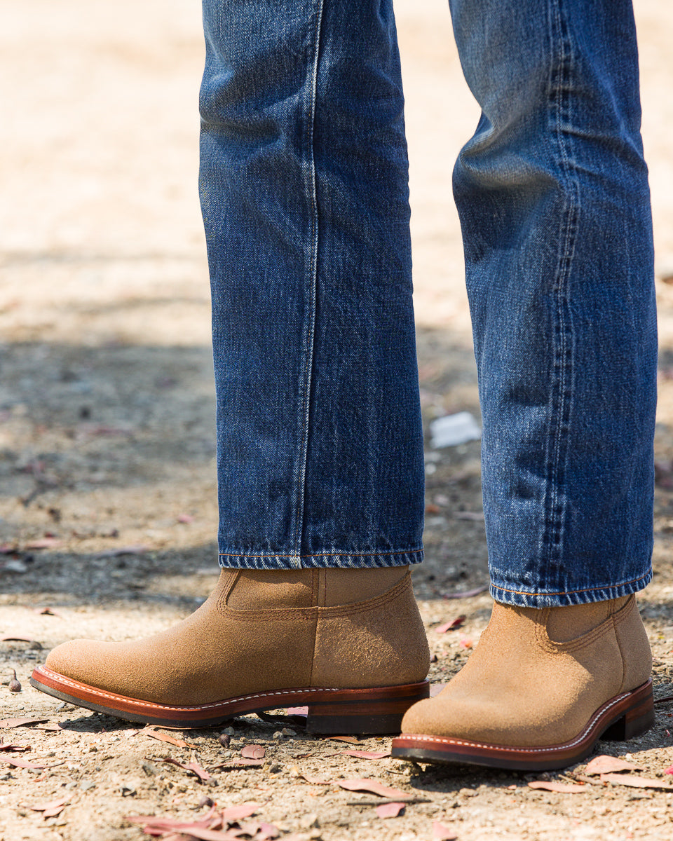 John Lofgren Duke Roper Boots - Natural CXL Roughout - Standard & Strange