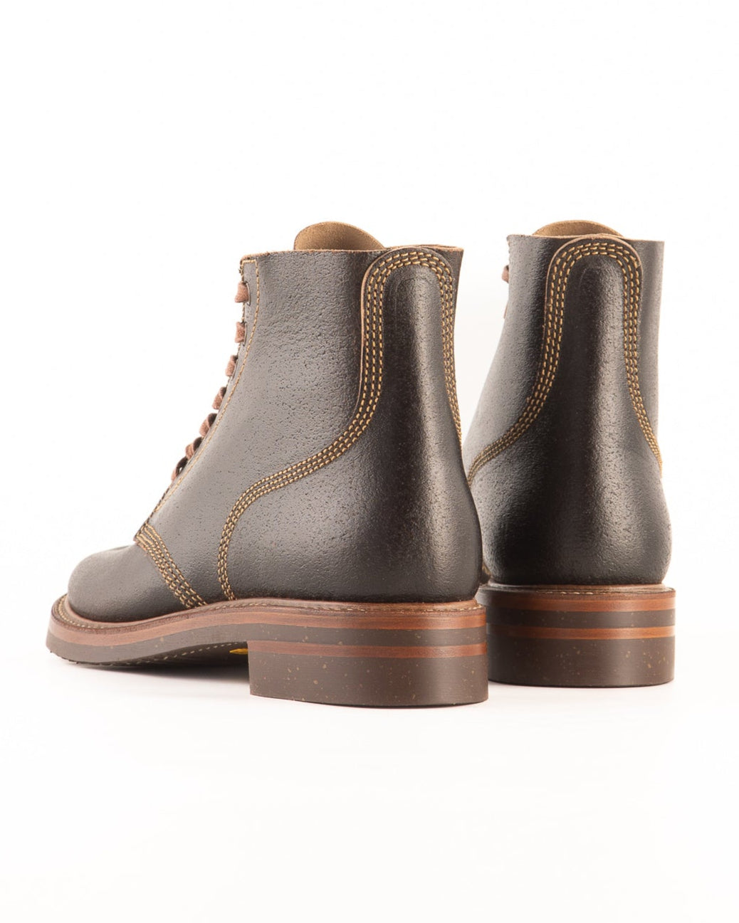 John Lofgren M-43 Service Boots - Dark Brown Waxed Flesh - Standard & Strange
