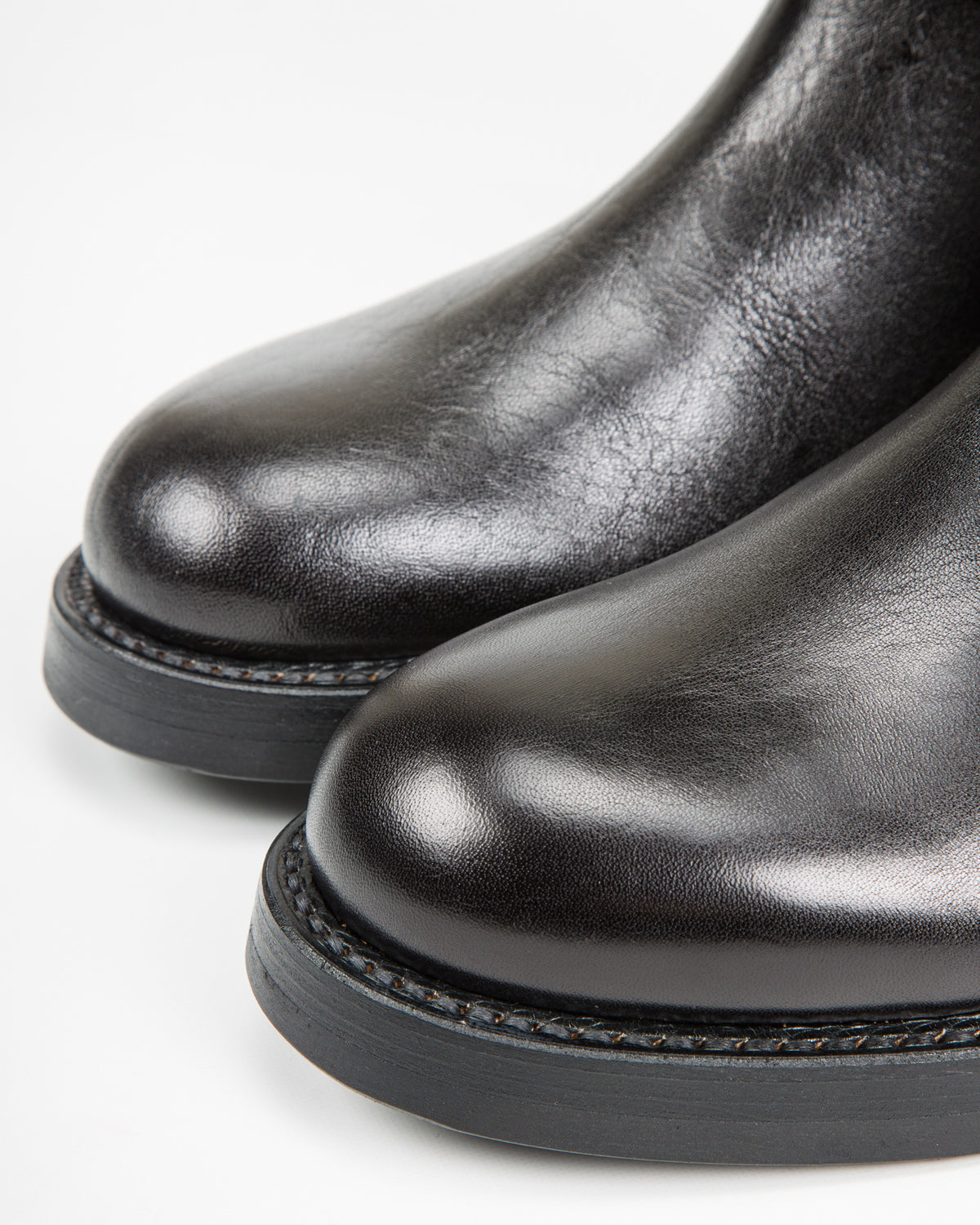 John Lofgren Wabash Engineer Boots - Black Shinki Horsebutt - Standard & Strange