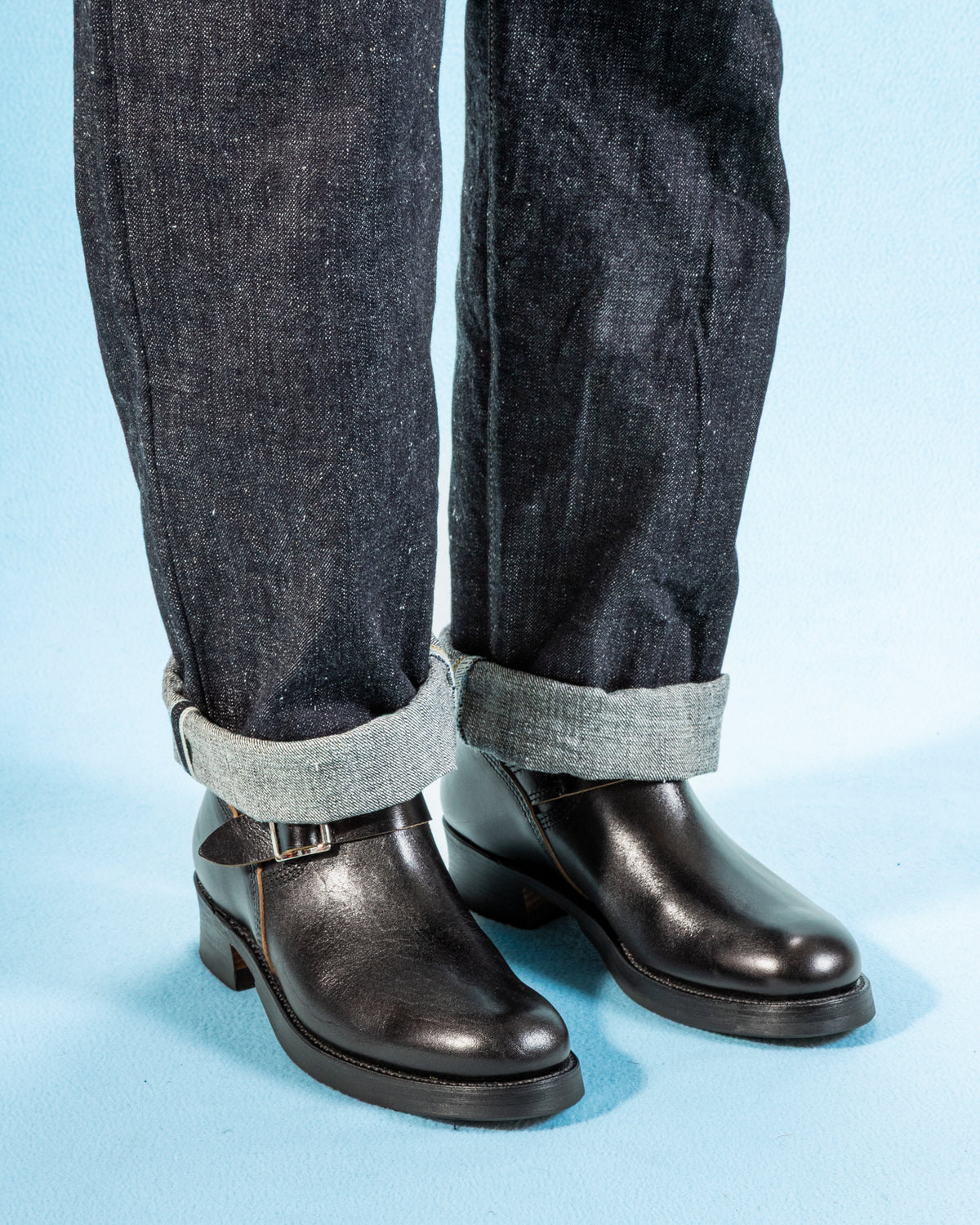 John Lofgren Wabash Engineer Boots - Black Shinki Horsebutt - Standard & Strange