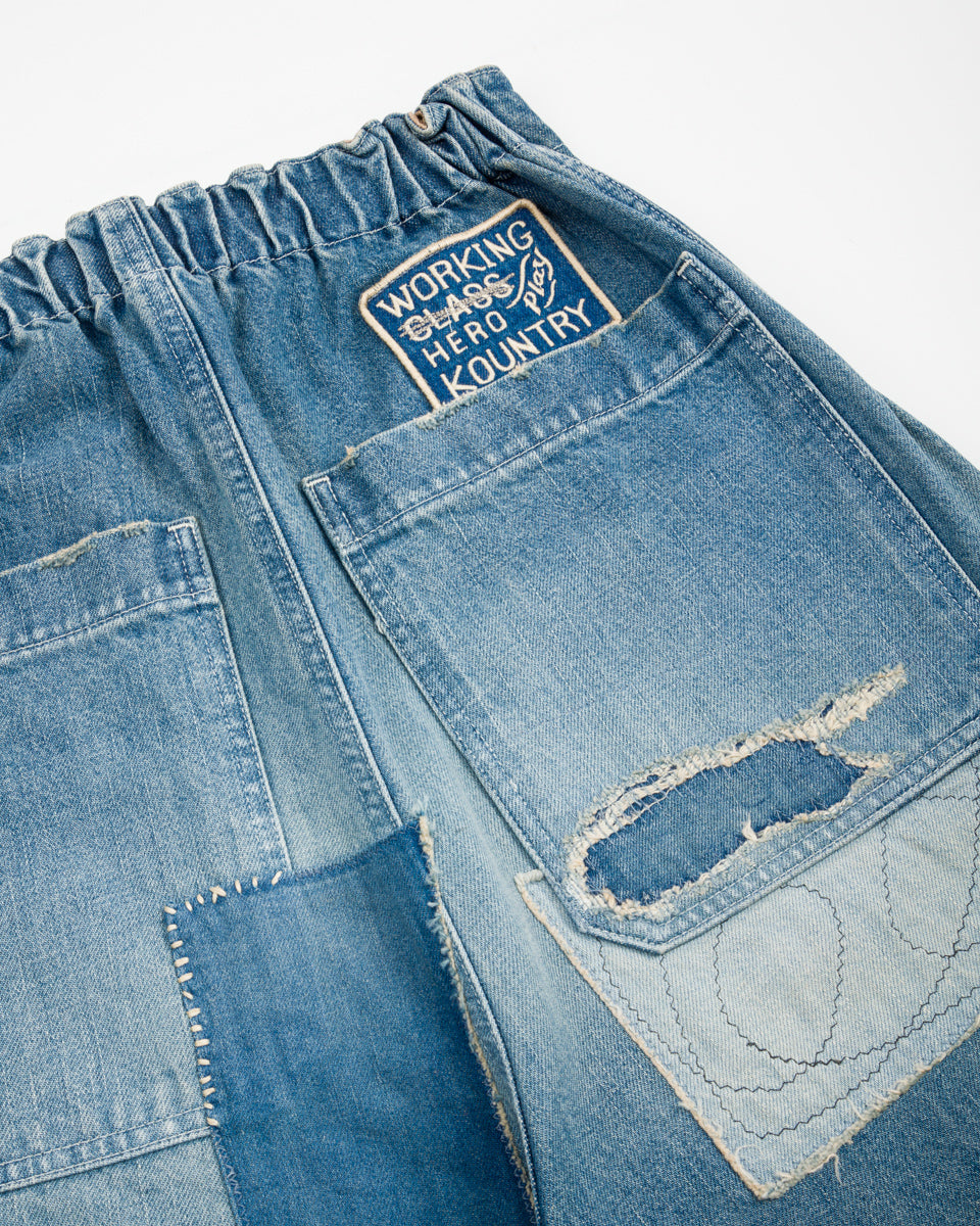Kapital 14oz Denim W-Knee EASY Baggy Pants(DIXIE LUMBER REMAKE) - PRO - Standard & Strange
