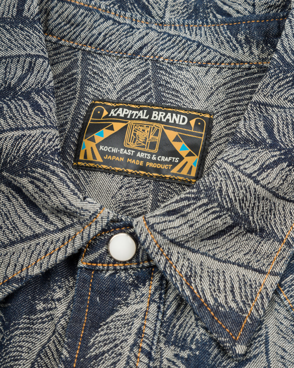 Kapital 5oz MAGPIE Denim Western Shirt - Dark - Standard & Strange