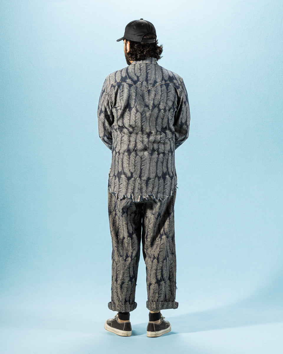 Kapital 5oz MAGPIE Denim Western Shirt - Dark - Standard & Strange
