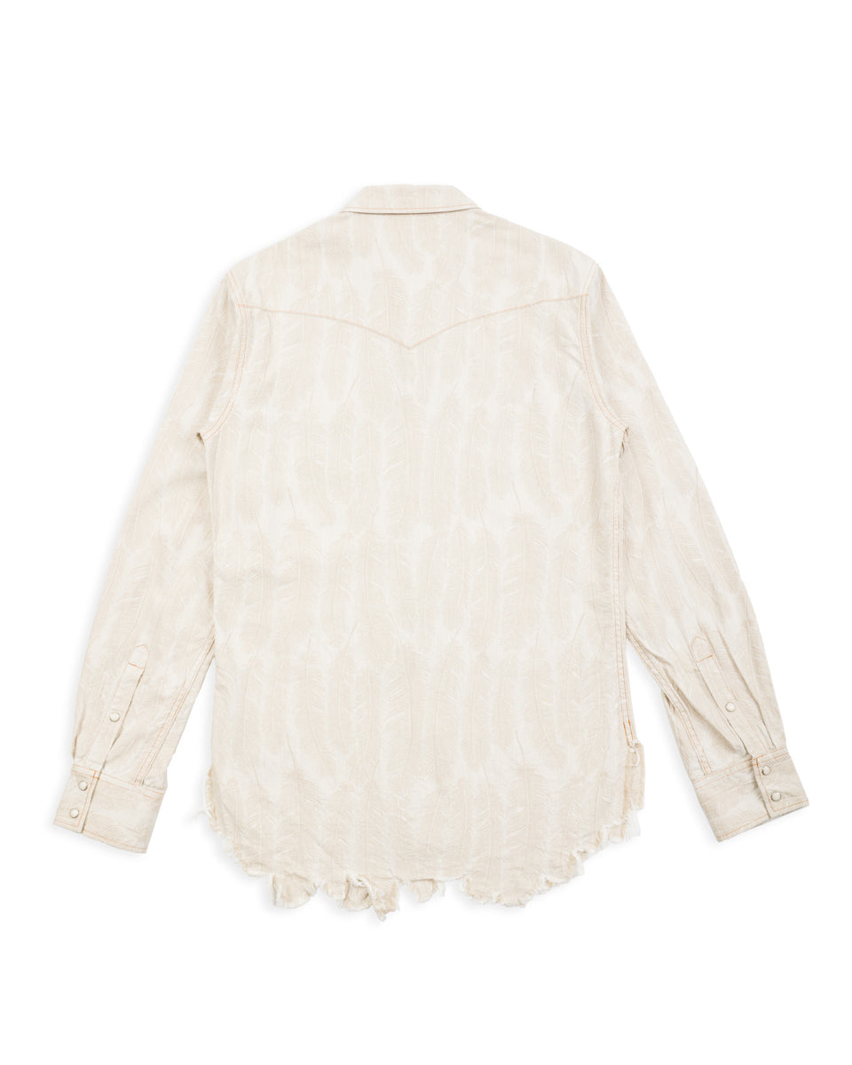 Kapital 5oz MAGPIE Denim Western Shirt - Ecru - Standard & Strange