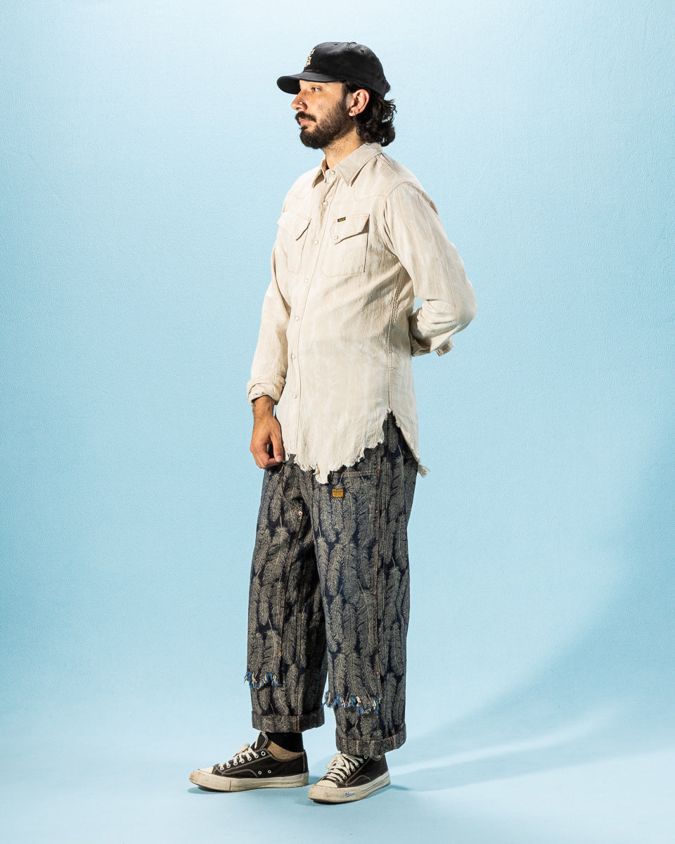 Kapital 5oz MAGPIE Denim Western Shirt - Ecru - Standard & Strange