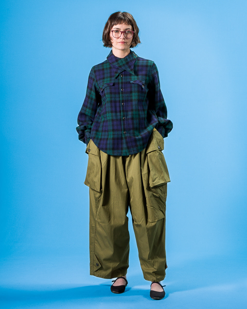 Kapital Combed Gabergine AOZAI Cargo Pants - Khaki - Standard & Strange