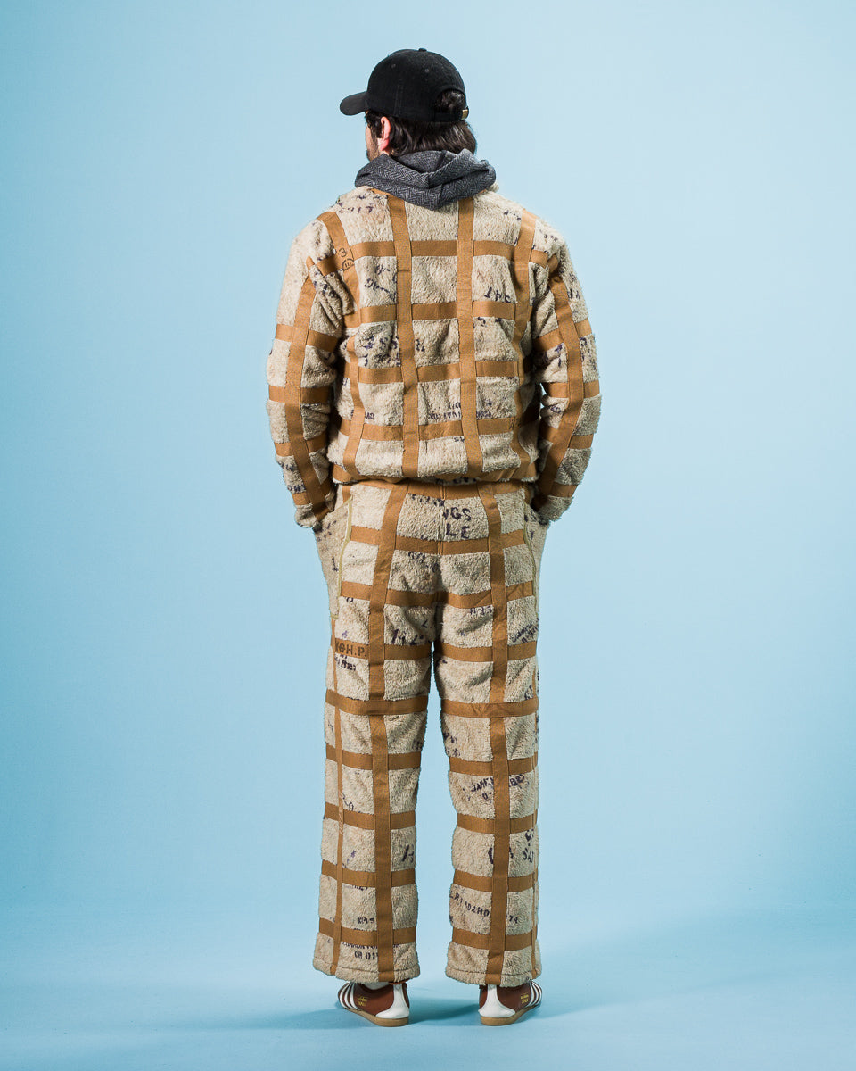 Kapital Fleece PRISONER Craft Tattersall ZIP Blouson - Beige - Standard & Strange