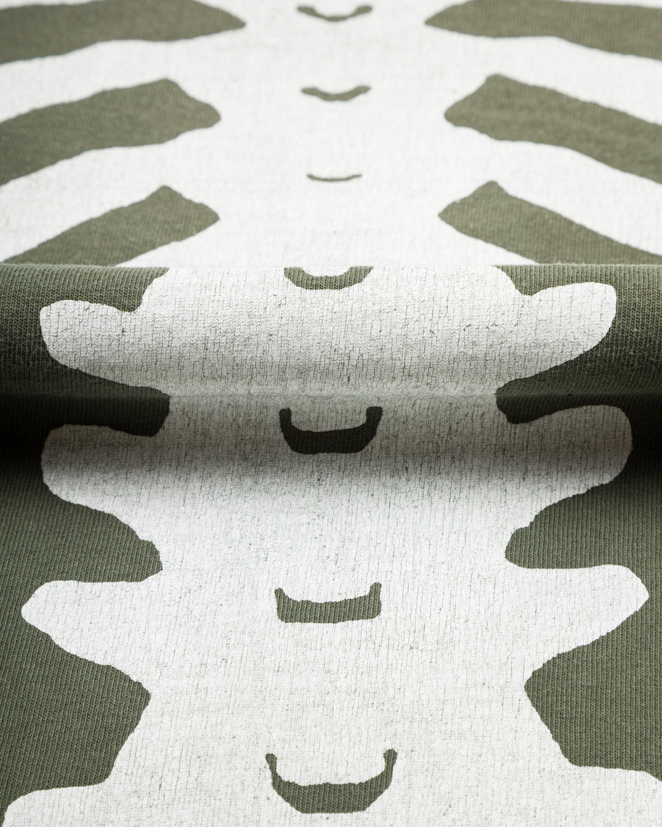 Kapital Jersey 2TONES BIG Pocket T (BONE) - Black x Khaki - Standard & Strange