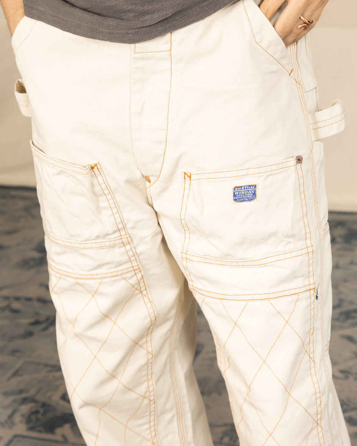 Kapital Light Canvas LUMBER Pants - Ecru - Standard & Strange