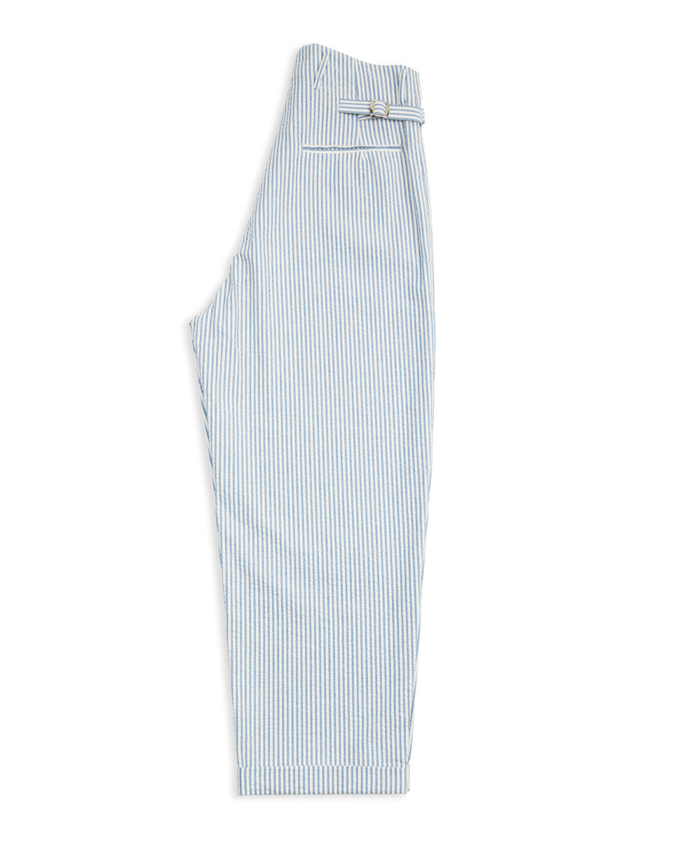 Kapital Seersucker LUMBER SUIT Pants - Sax - Standard & Strange