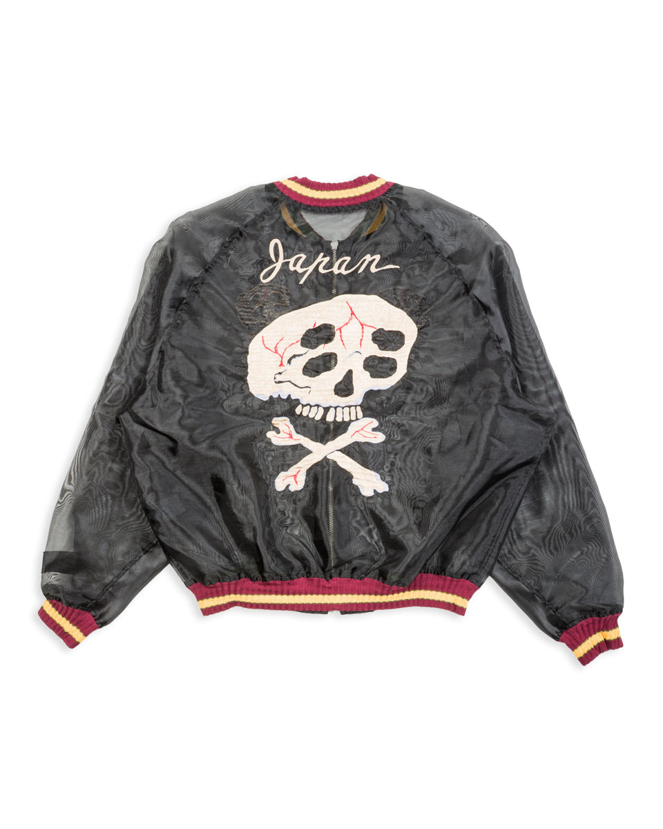 Kapital Sheer Pearl Souvenir JKT (RAIN SKULL) - Black - Standard & Strange