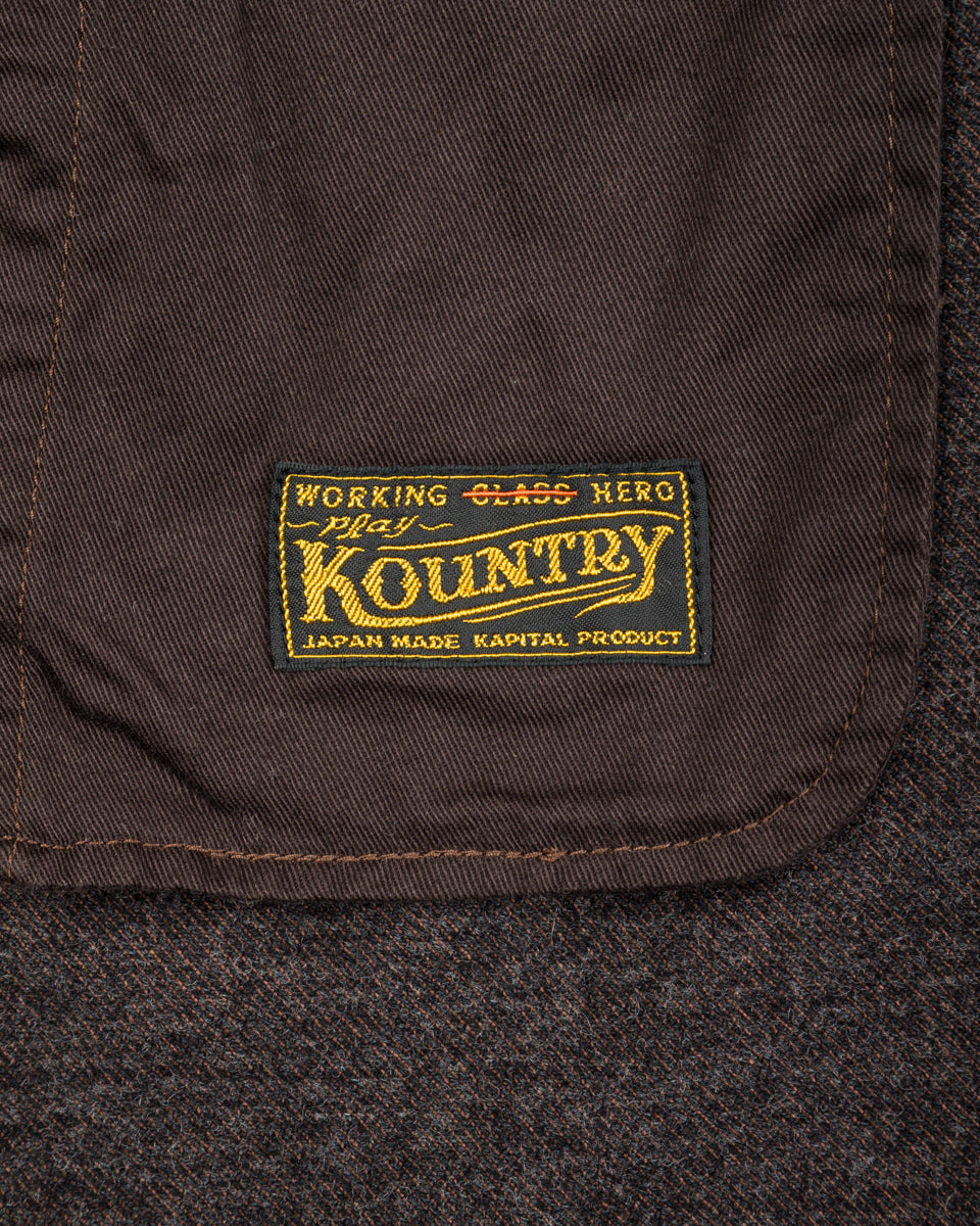 Kapital Twill Aging-Wool CAVALIER Coat - Brown - Standard & Strange