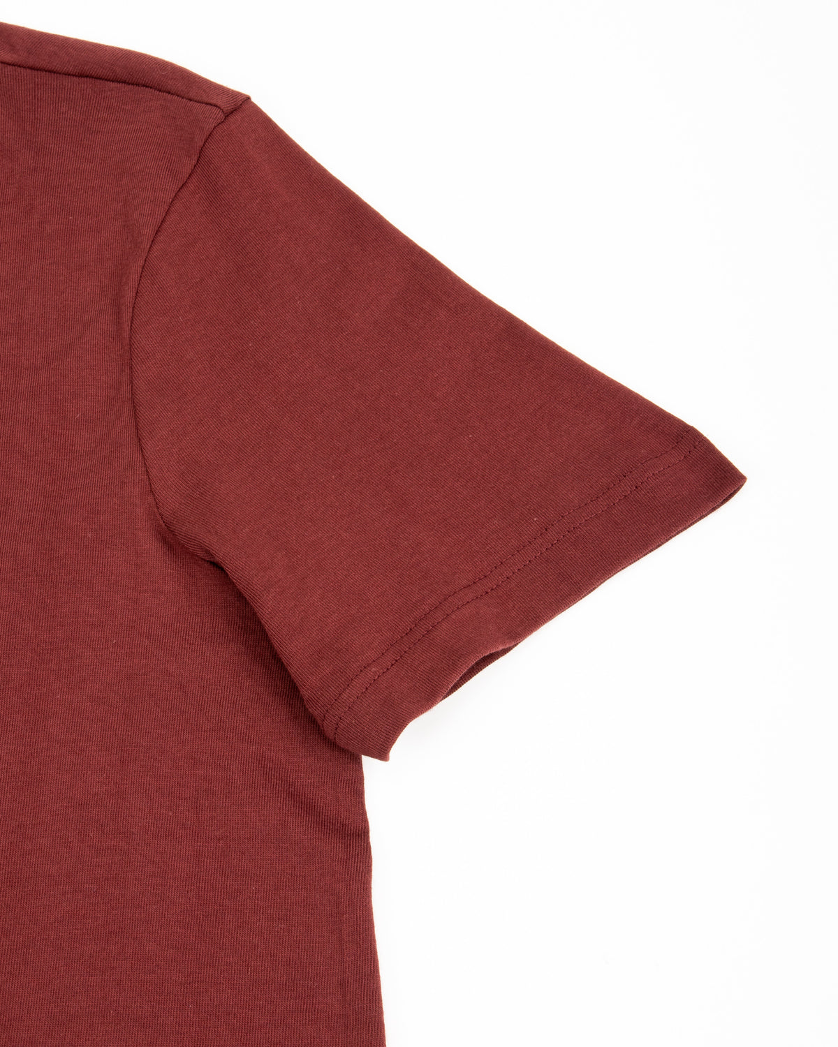 Merz b. Schwanen 1950s Lightweight Loopwheeled Tee - Burgundy - Standard & Strange