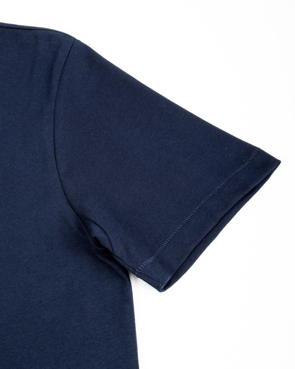 Merz b. Schwanen 2M15C Cropped Vintage Machine Jersey T-Shirt - Ink Blue - Standard & Strange