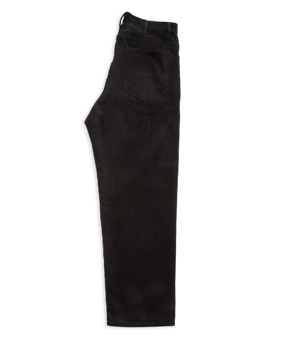 Monitaly Drop Crotch 5 Pocket Pants - Black 8-Wale Corduroy - Standard & Strange