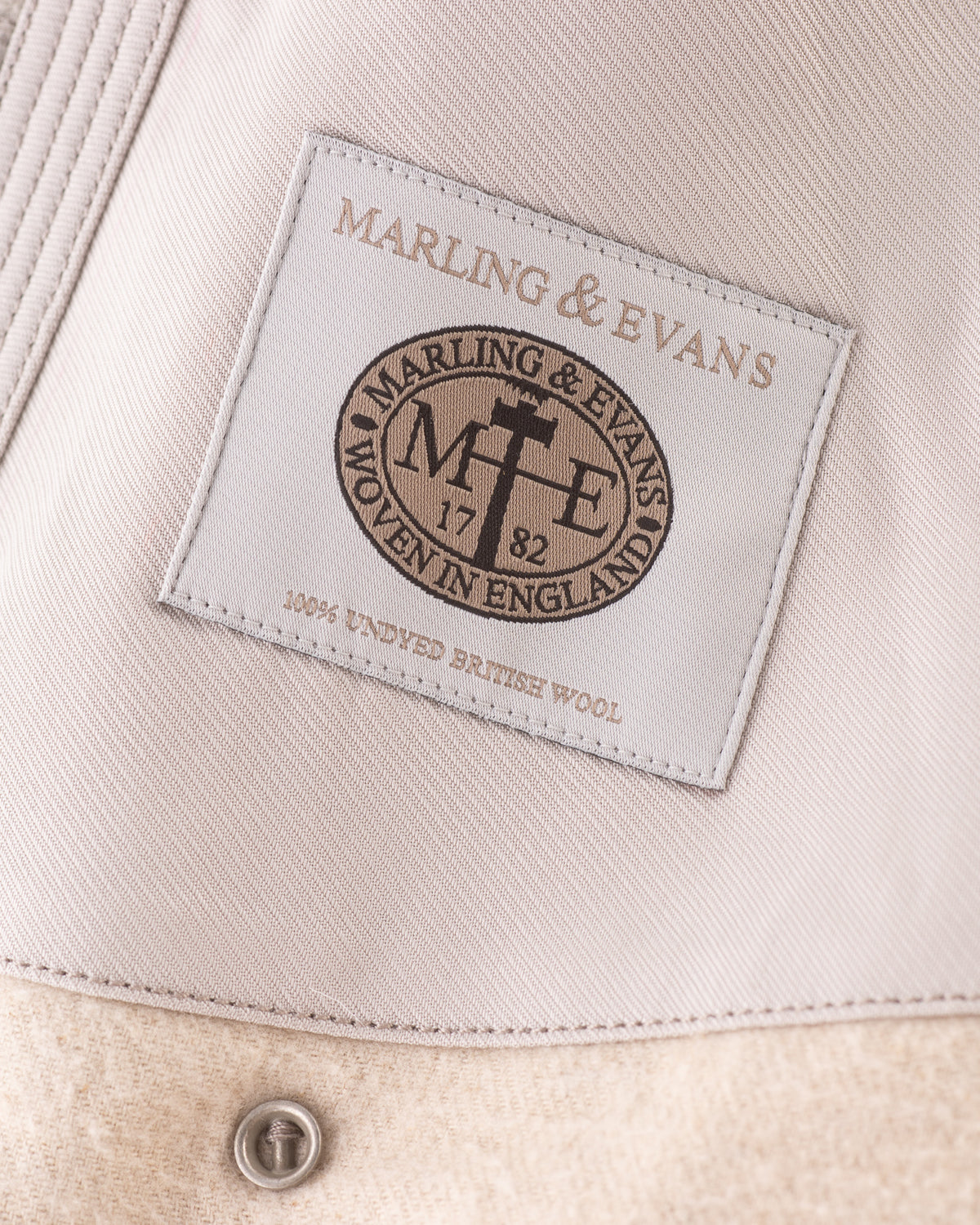MotivMfg Mandarin Coat - Ecru Undyed Wool - Standard & Strange