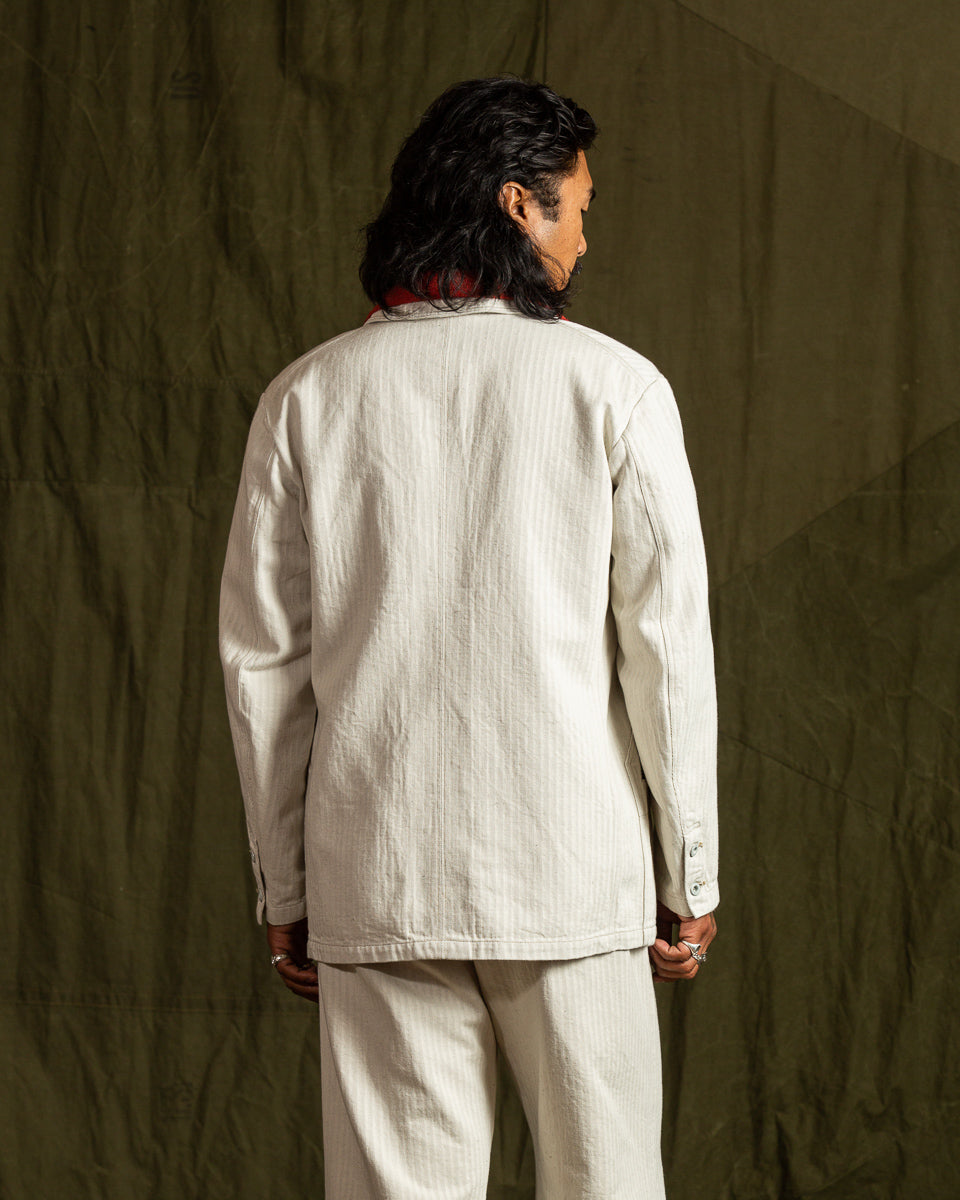 MotivMfg Castel Denim Jacket - Original Herringbone Denim/Natural - Standard & Strange