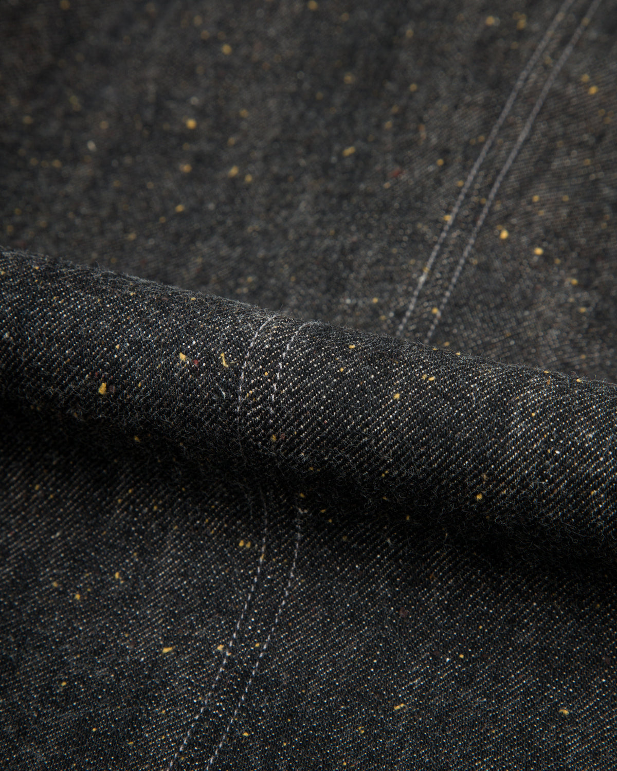 MotivMfg Peak Lapel Lounge Jacket - Char Brown Donegal Denim - Standard & Strange