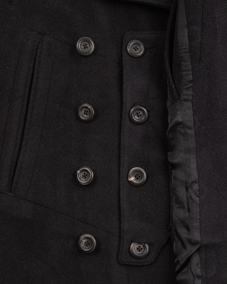 MotivMfg Platica Peacoat - Black Mallelieus Vintage Velour Overcoating - Standard & Strange