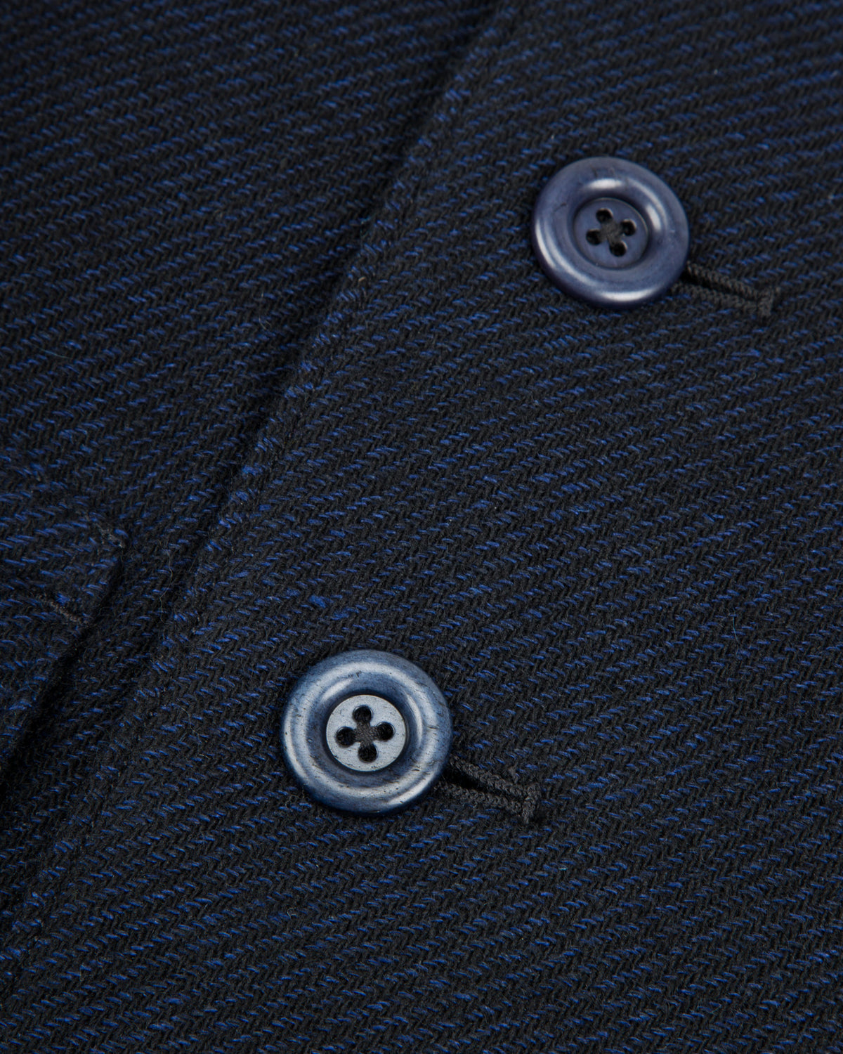MotivMfg Relaxed Brigadier Coat - Boelite Blue Double Face Tweed - Standard & Strange