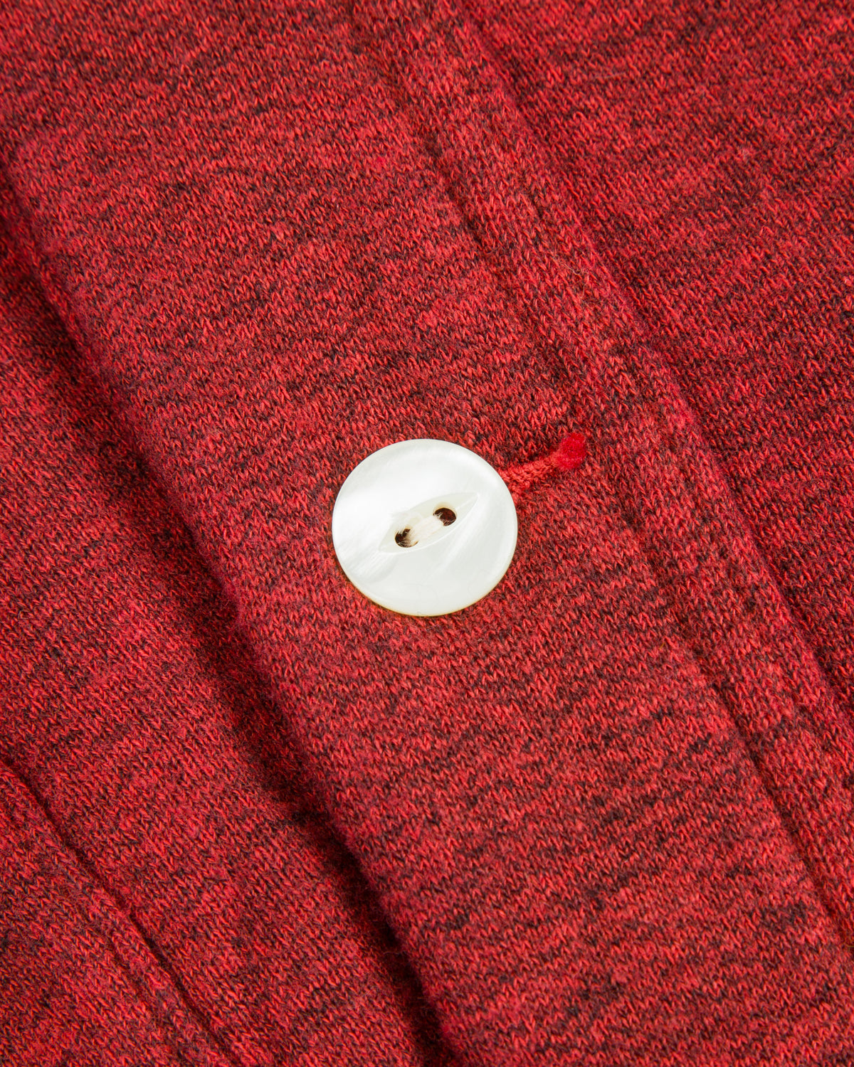 Olde Homesteader Mix Extra Cotton Fleece Cardigan - Turkey Red - Standard & Strange