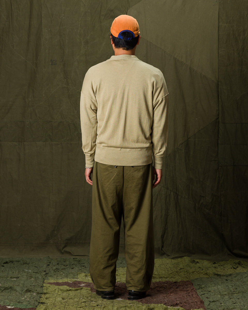 Olde Homesteader Extra Cotton Jersey Cardigan - Olive - Standard & Strange