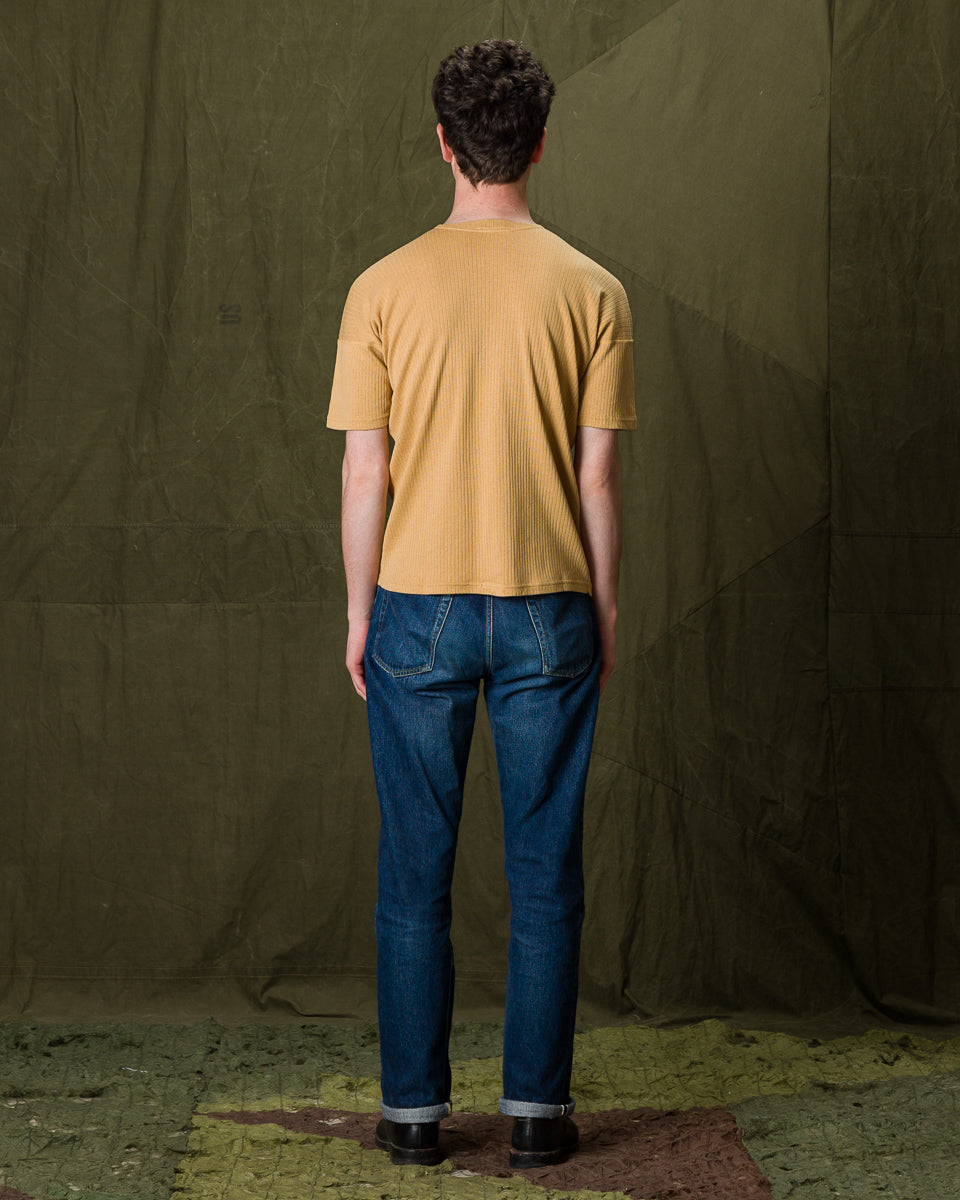 Olde Homesteader Extra Cotton Rib Crewneck S/S - Golden Yellow - Standard & Strange