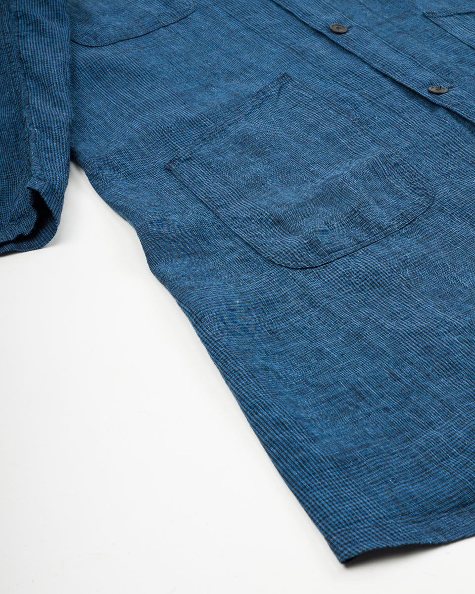 OrSlow Shop Coat (Unisex) - Indigo Check - Standard & Strange