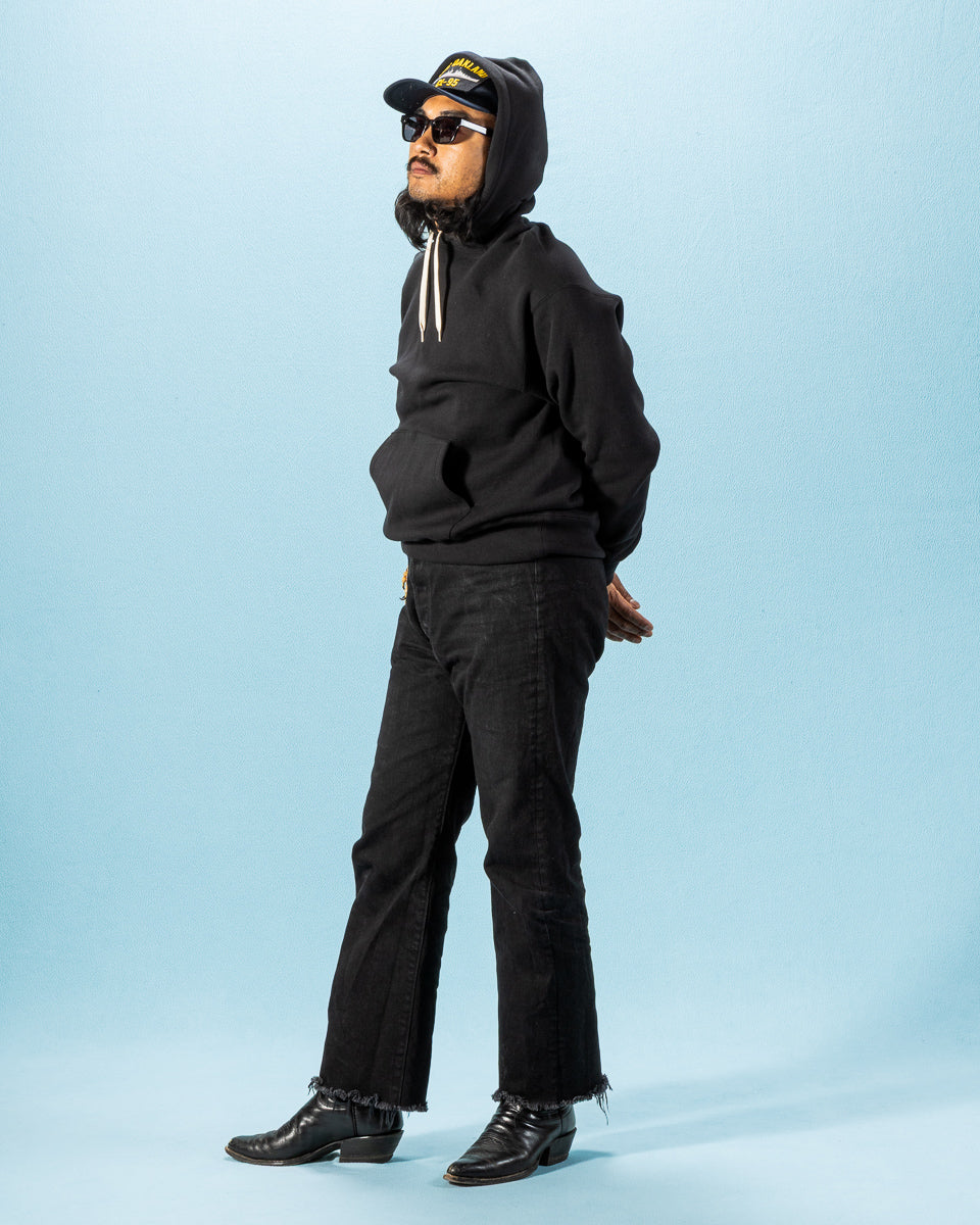 The Real McCoy's 10 oz Loopwheel Hooded Sweatshirt - Black - Standard & Strange