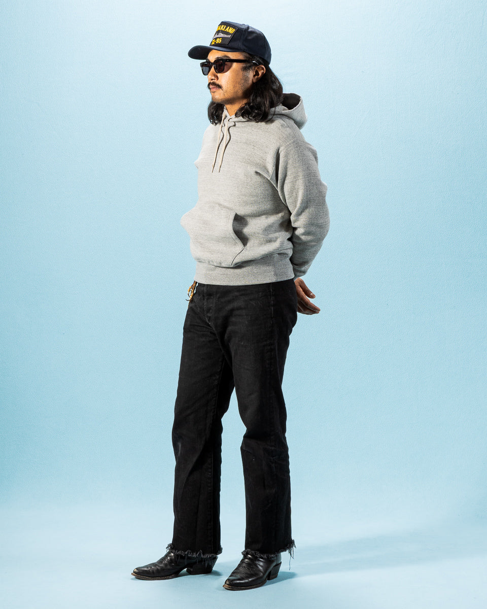 The Real McCoy's 10 oz Loopwheel Hooded Sweatshirt - Gray - Standard & Strange