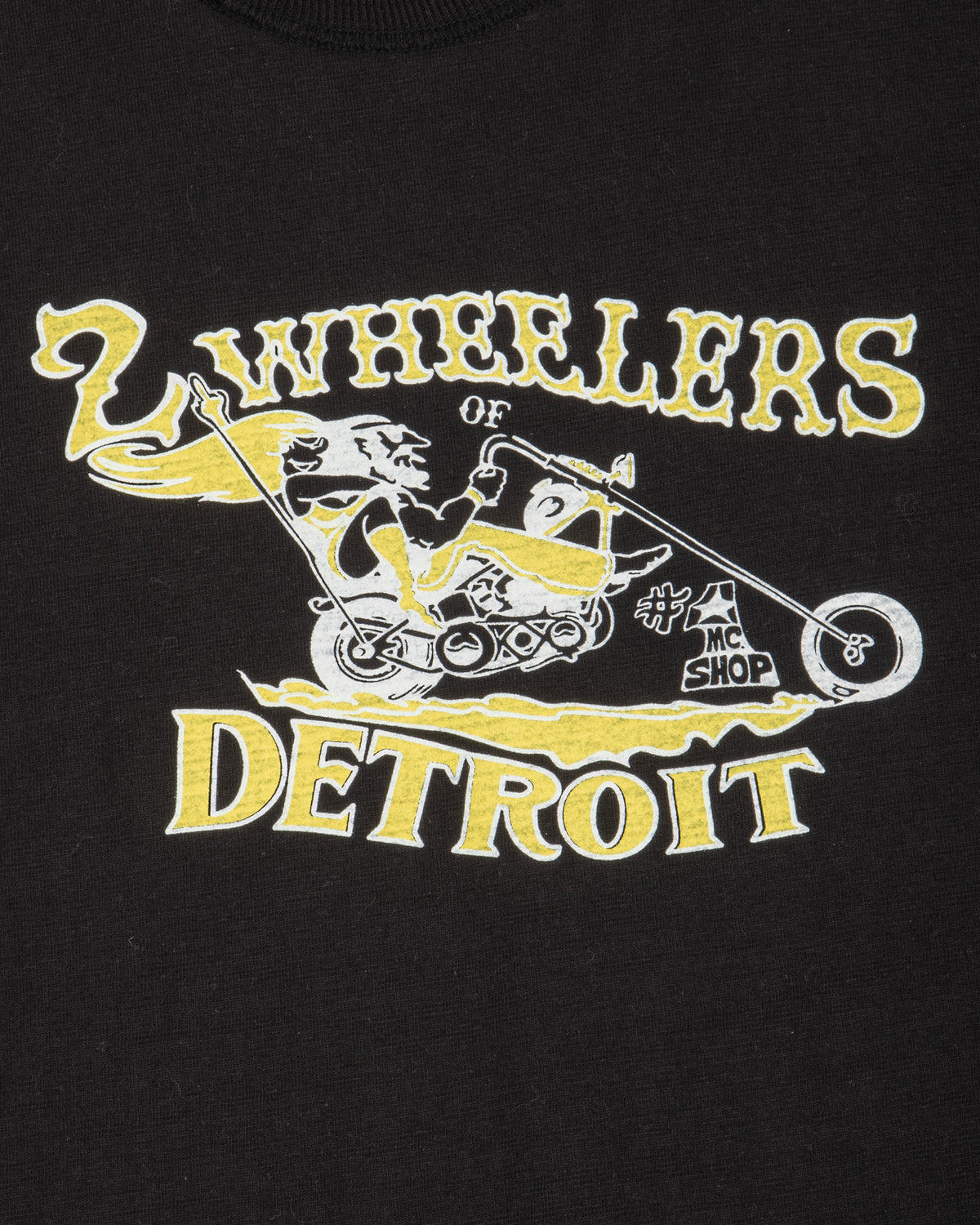 The Real McCoy's Athletic T-Shirt / 2-Wheelers Of Detroit - Black - Standard & Strange