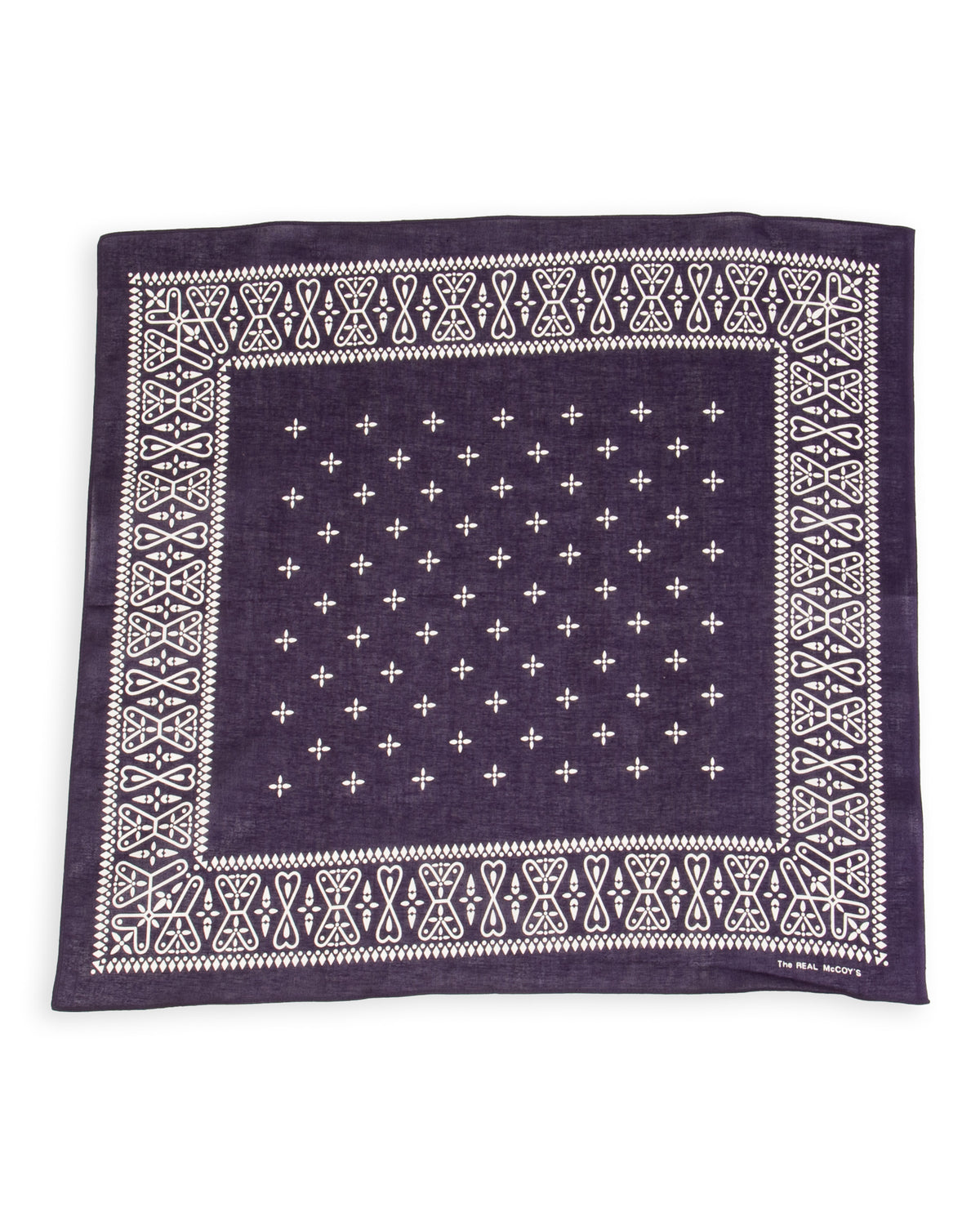 The Real McCoy's Bandanna 'Cross' - Navy - Standard & Strange