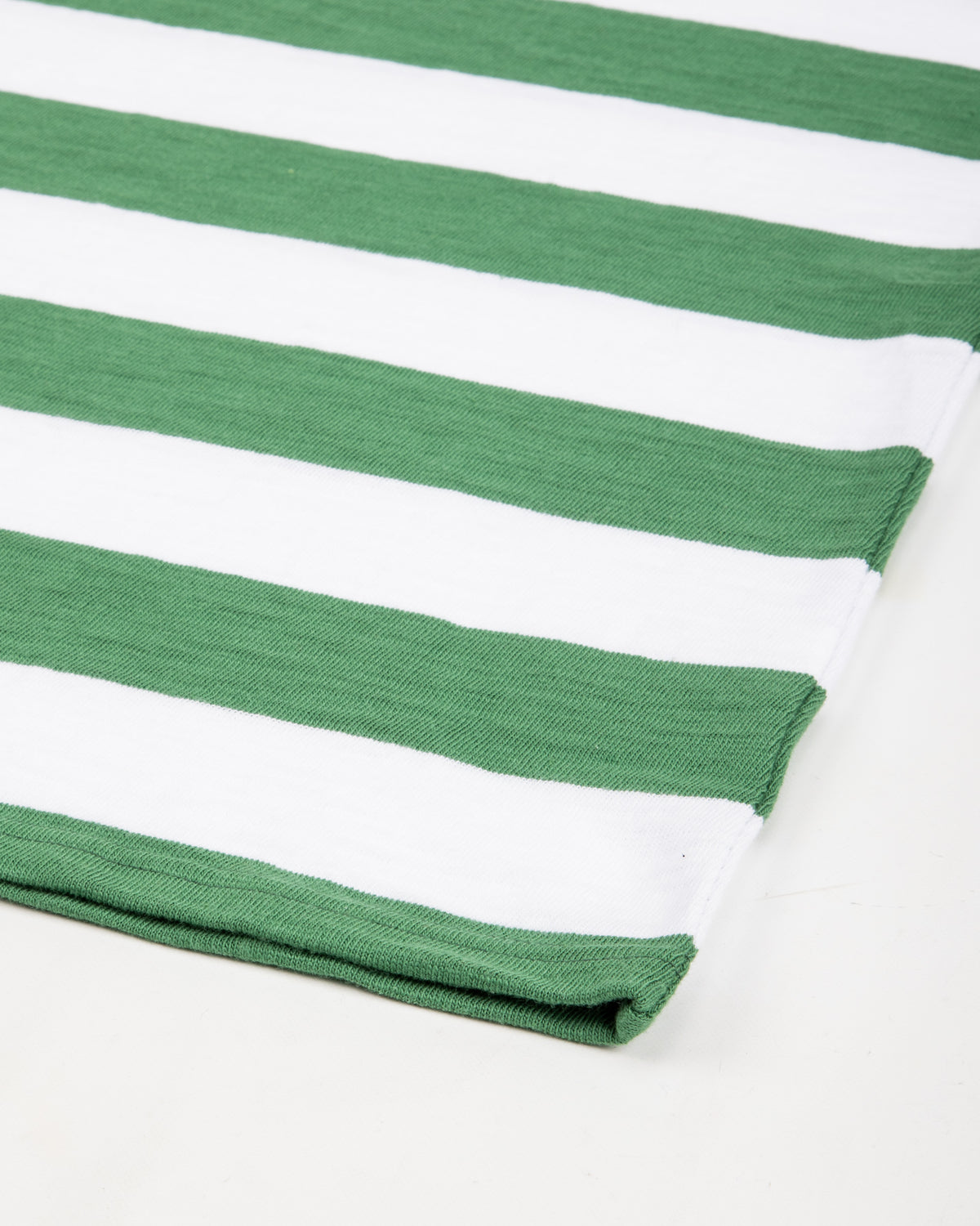 The Real McCoy's Buco Stripe Tee S/S - White/Green - Standard & Strange