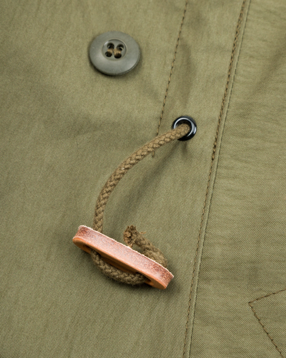 The Real McCoy's Hood, Winter, w/Synthetic Fur Ruff - Olive - Standard & Strange