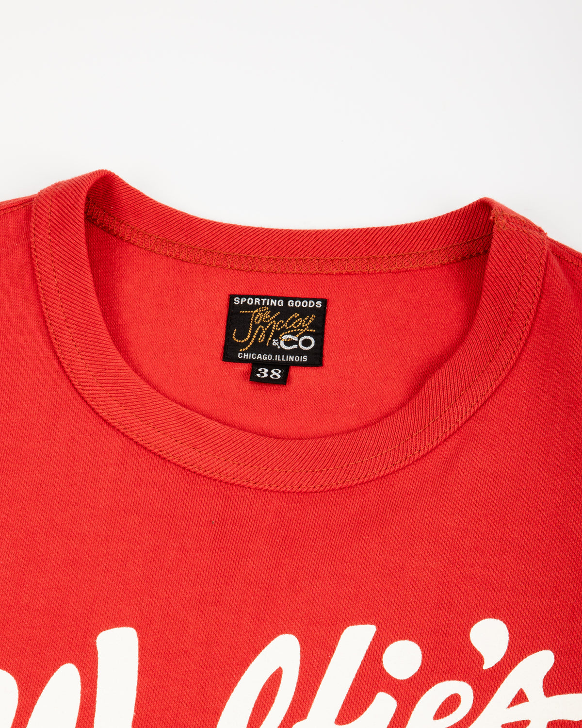 The Real McCoy's Joe McCoy Tee / Where Else But... Wolfie's - Cherry - Standard & Strange