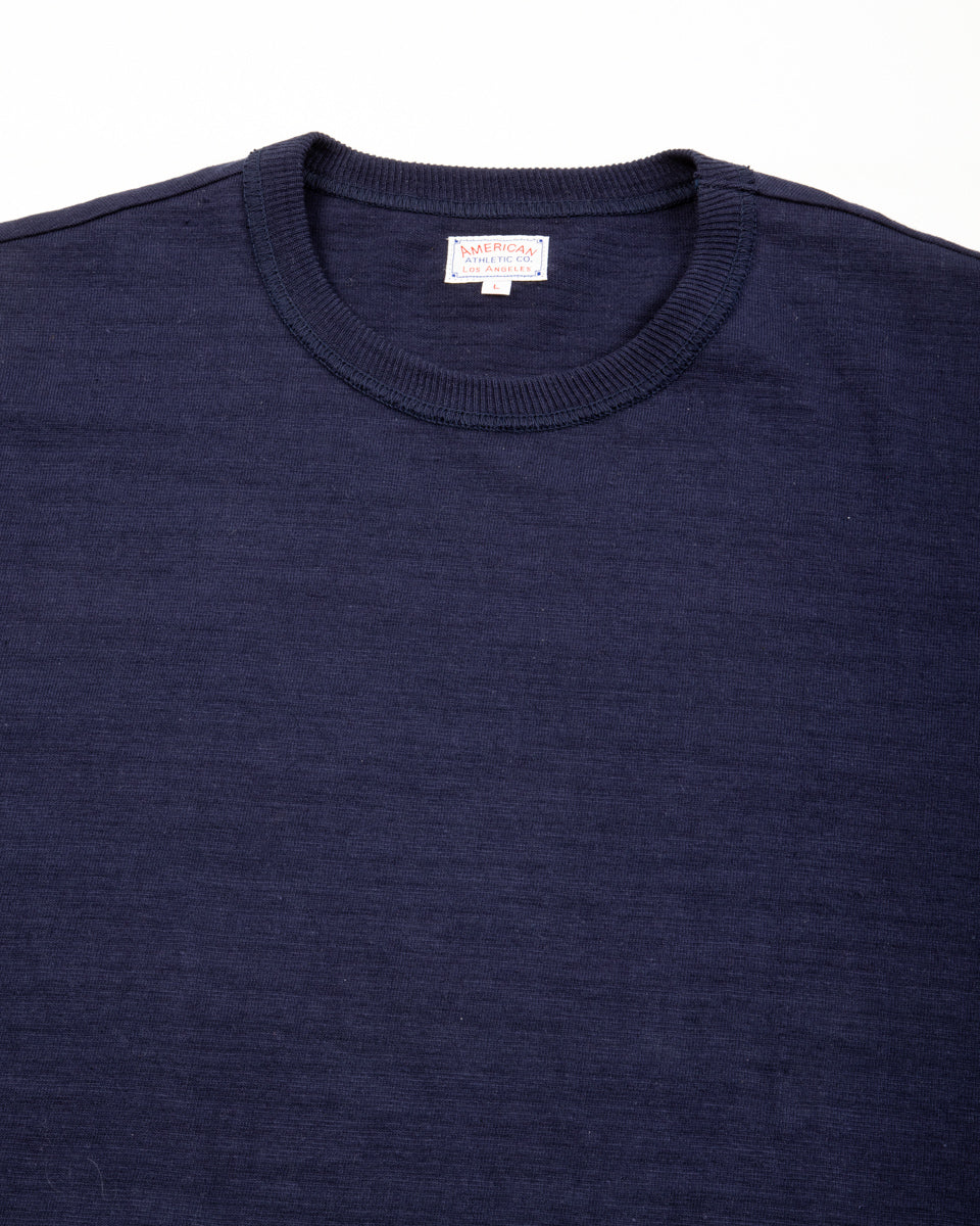 The Real McCoy's Athletic T-Shirt / Loop-Wheel - Navy - Standard & Strange