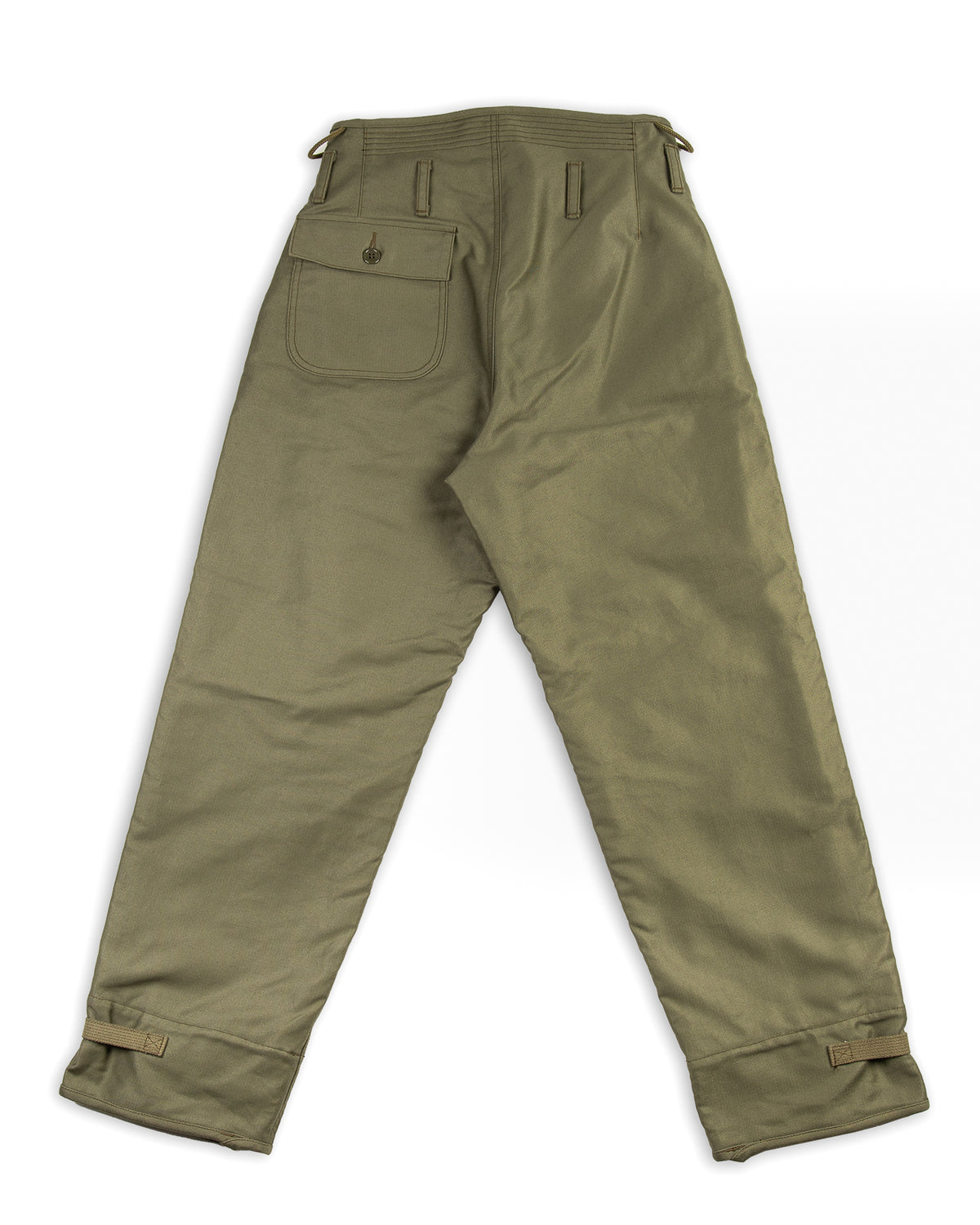 The Real McCoy's U.S.N. A-2 Deck Trousers - Olive - Standard & Strange